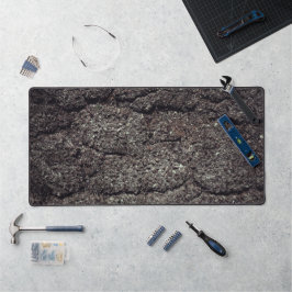 Koele Gebarsten asfalt weg grijze lijnen Bureaumat