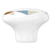 Koele geometrische kastknop keramische knop (Zijkant)
