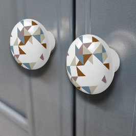 Koele geometrische kastknop keramische knop