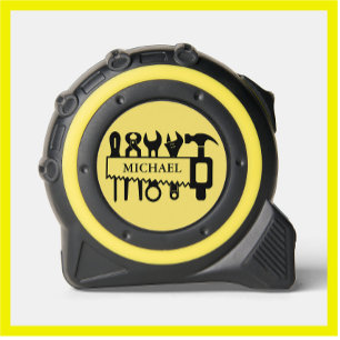 Koele gepersonaliseerde aangepaste monogram tools rolmaat