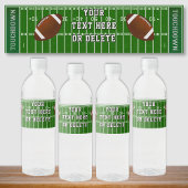 Koele gepersonaliseerde Footballs waterflesetikett Waterfles Etiket