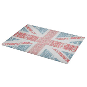 Koele geweldige trendy Azteekse Britse Union Jack Snijplank