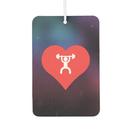 Koele Gewichtheffapparatuur Picto Luchtverfrisser (Voorkant)