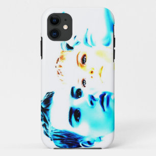Koele gezichten (drie) vrienden, minimalistisch on iPhone 11 hoesje