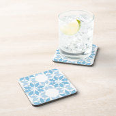 Koele, girale, moderne, trendmatige, unieke bloem  bier onderzetter (Rechterzijde)