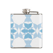 Koele, girale, moderne, trendmatige, unieke bloem  heupfles (Achterkant)