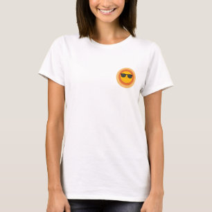 Koele glimlachende zon t-shirt