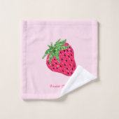 Koele Glitter Aardbei Bad Handdoek (Wasdoekje)