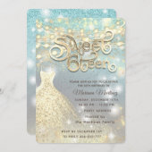 Koele glitter elegante String lichten gouden schit Kaart (Voorkant / Achterkant)