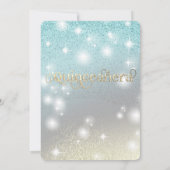 Koele glitter elegante String lichten gouden schit Kaart (Achterkant)