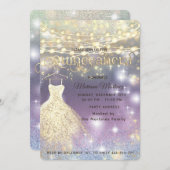 Koele glitter elegante String lichten gouden schit Kaart (Voorkant / Achterkant)