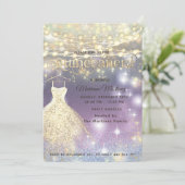 Koele glitter elegante String lichten gouden schit Kaart (Staand voorkant)