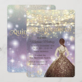 Koele glitter elegante String lichten gouden schit Kaart (Voorkant / Achterkant)
