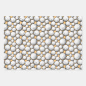 koele Golf bal sport liefhebbers betegeld Inpakpapier Vel (Voorkant 3)