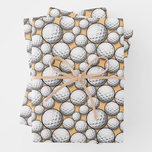 koele Golf bal sport liefhebbers betegeld Inpakpapier Vel (In situ)