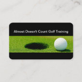 Koele golf trainers visitekaartjes (Voorkant)