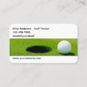 Koele golf trainers visitekaartjes (Achterkant)