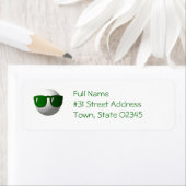 Koele Golfbal Retouradreslabel Etiket (Insitu)