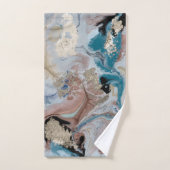 Koele gouden marmer textuur bad handdoek (Handdoek)