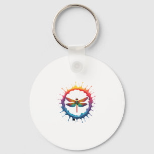 Koele grafische tie-dye zonnebril Libelle Illustra Sleutelhanger