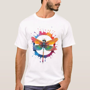 Koele grafische tie-dye zonnebril Libelle Illustra T-shirt