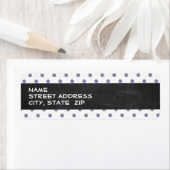 Koele grijze stippen; Retro krijtbord Etiket (Insitu)