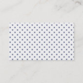Koele grijze stippen; Retro krijtbord Visitekaartje (Achterkant)