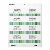 Koele Groene Strepen Etiket (Full Sheet)