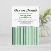 Koele Groene Strepen Kaart (Staand voorkant)