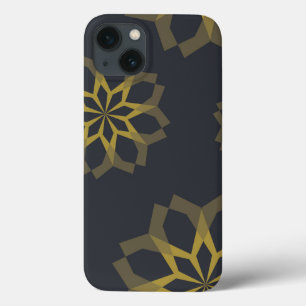 Koele, groene, unieke, moderne trendbloem abstract Case-Mate iPhone case