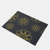 Koele, groene, unieke, moderne trendbloem abstract deurmat (Schuin)