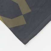 Koele, groene, unieke, moderne trendbloem abstract fleece deken (Hoek)