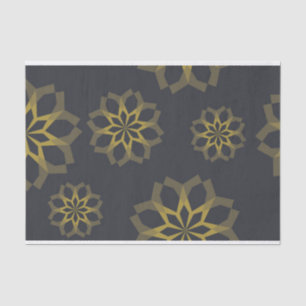 Koele, groene, unieke, moderne trendbloem abstract tissuepapier
