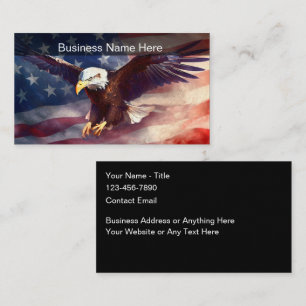 Koele Grunge Stijl Adelaar Patriottische Visitekaa Visitekaartje