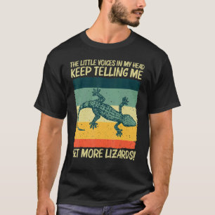 Koele hagedis voor mannen Vrouwen Reptiel Dierhage T-shirt