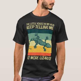 Koele hagedis voor mannen Vrouwen Reptiel Dierhage T-shirt