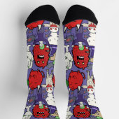 Koele hand getekende cartoon illustratie spook sokken (Top)