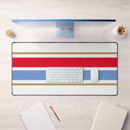 Koele Heldere Rode Lichtblauwe Racing Strepen op W Bureaumat