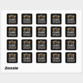 koele Herfst Vierkante Sticker (Vel)