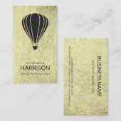 Koele  Hete Luchtballon Pilot Ballonvaarder Visitekaartje (Voorkant / Achterkant)
