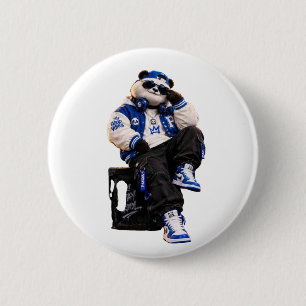 Koele Hip Hop Teddybeer Ronde Pin Back Button
