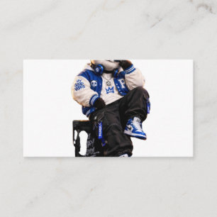 Koele Hip Hop Teddybeer Ronde Pin Back Button Informatiekaartje