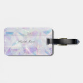 Koele Holografische, Diamant Monogram-Gepersonalis Bagagelabel (Achterkant horizontaal)