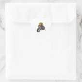 koele hond hart sticker (Tas)