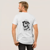 Koele Hond met Zonnebril & Hoofdtelefoon T-shirt (Voorkant)