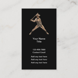 Koele honkbal sportthema visitekaartjes