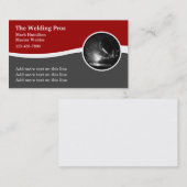 Koele hoofdlasconstructie visitekaartje (Voorkant / Achterkant)