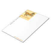 Koele Iberische LYNX - Bedreigd dier - Geel Notitieblok (Schuin)