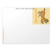 Koele Iberische LYNX - Bedreigd dier - Geel Notitieblok (Voorkant)