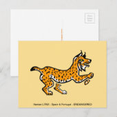 Koele Iberische LYNX - Bedreigd dier - Wildlife - Briefkaart (Voorkant / Achterkant)